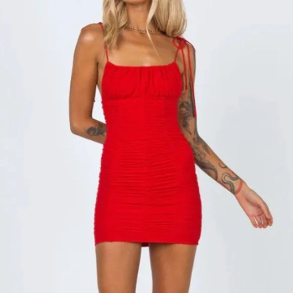 white christmas dresses Tricia Cap Sleeve Mini Dress | Red Floral | Womens main image 1